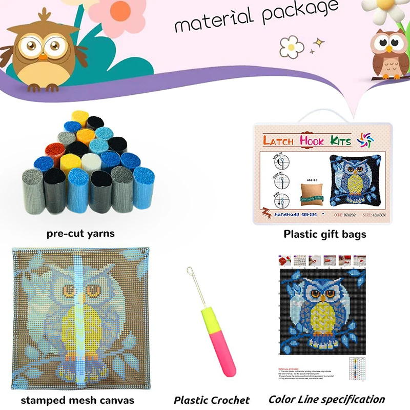 DIY ラッチフック枕キット クリスマスノーム サンタ トナ - Embroidery Xmas Kits のレビューと価格