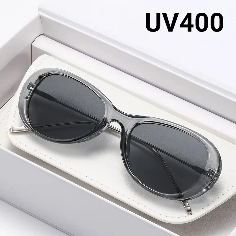 

New Stylish Vintage Sunglasses Women's INS Style Oval-Frame UV-Protective Eyewear UV400 Unisex Classic Driving Shades