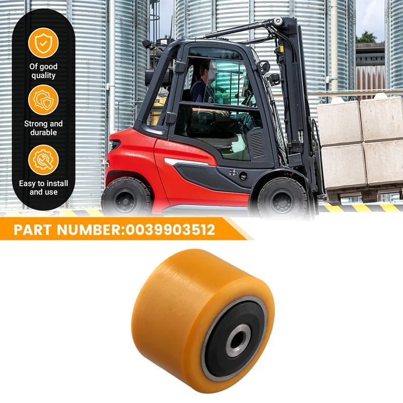 12Mm Carrying Wheel For Linde Forklift L1/L14/L16 Wheel Load Roller Assy 0039903512 85X60mm