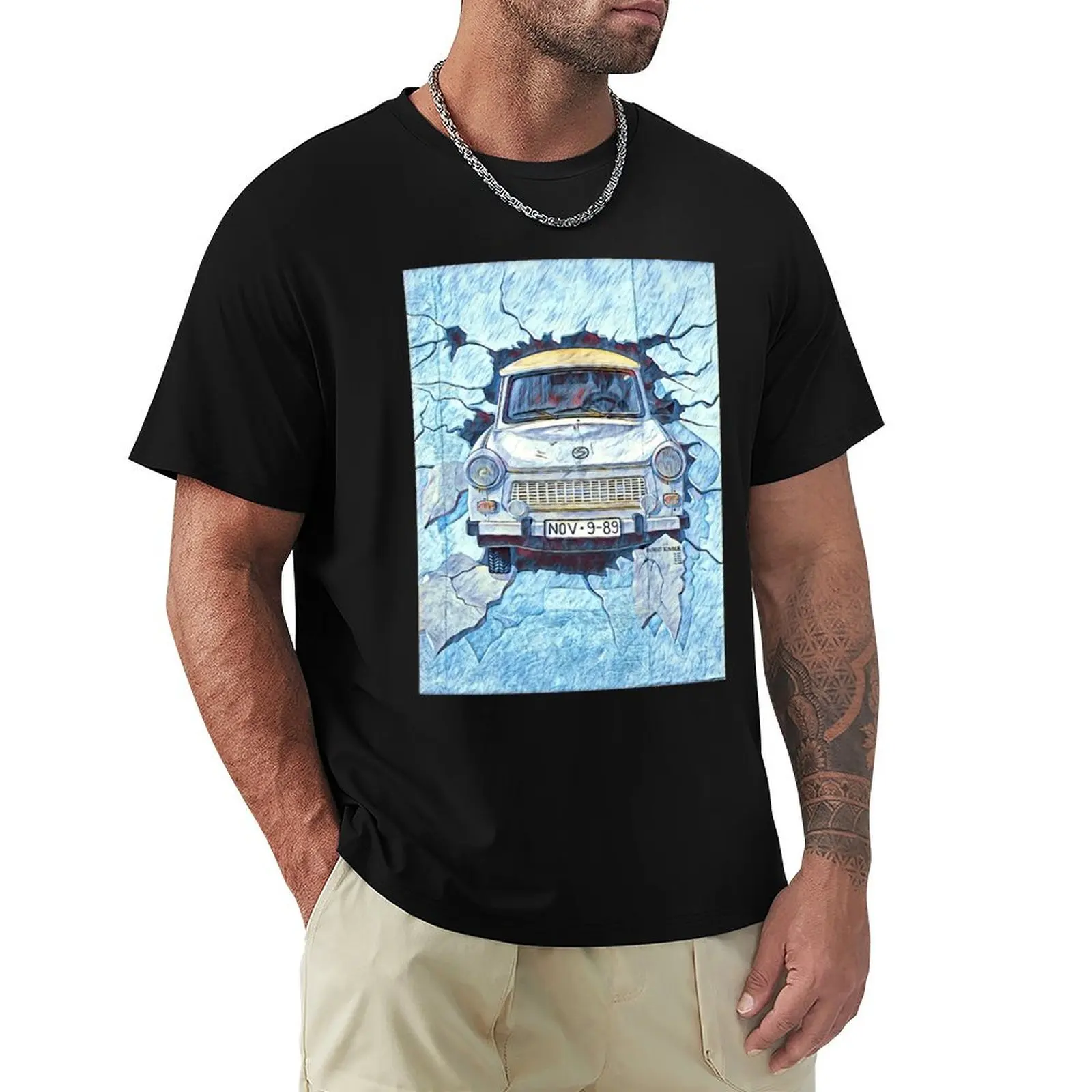 

Test the Rest, East Side Gallery, Berlin Wall T-Shirt heavyweights tops korean fashion topping t shirts for men pack