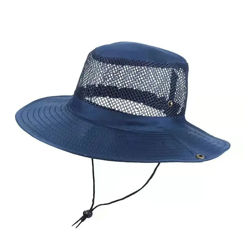 Fishing Hat Mountaineering Cap Outdoor Camping  Mesh Cap Men's Sun Umbrella Large Brimmed Hat Camouflage Hat Travel Sun Cap