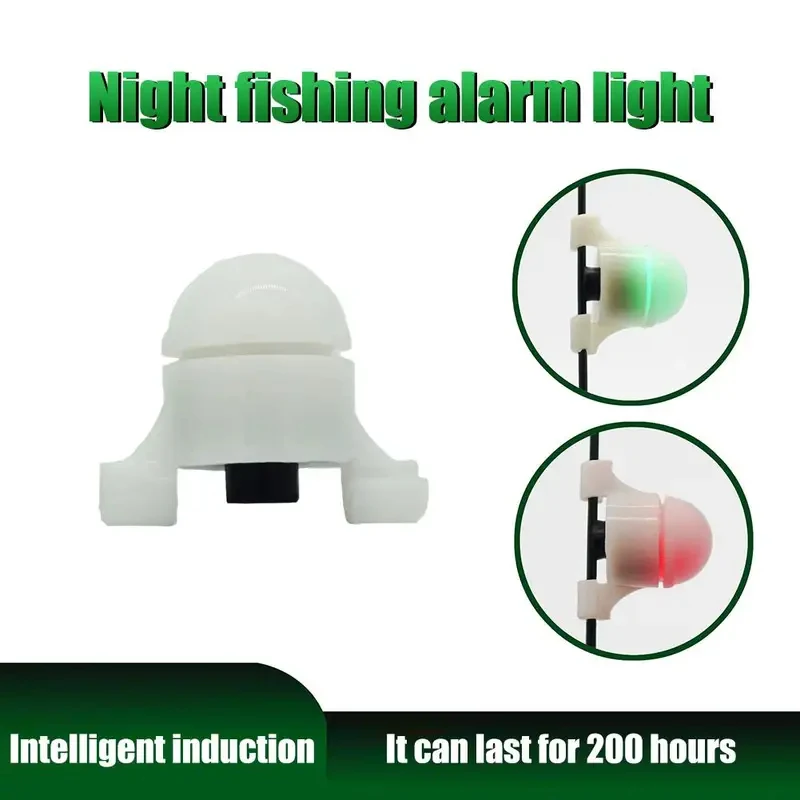 2-8pcs LED Night Fishing Alarm Light Fishing Bite Rod Tip Clip Bell Smart Reminder Bite Alarm For Outdoor Daytime Night Fishing view 2