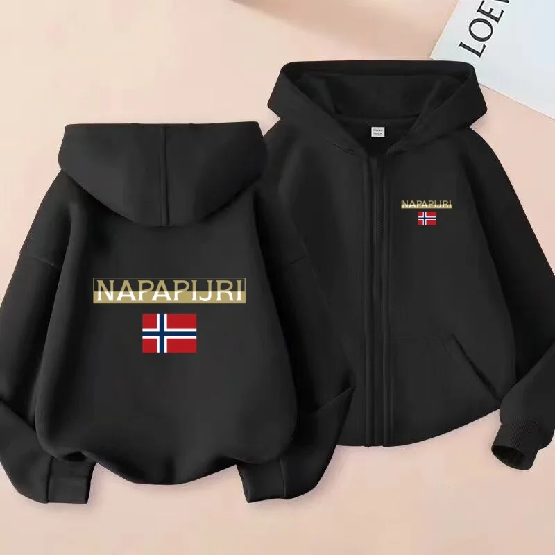 

Kids Golden Letter Cardigan Zipper Style Long Sleeve Hoodie Clothes Girls Boy Charming Sweatshirt3-12Yrs Leisure Fashion CoatTop