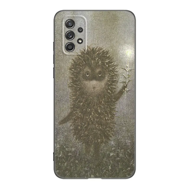 Hedgehog In The Fog Case For Samsung A13 A22 A24 A32 4G A23 A25 A34 A35 A52S A53 A54 A55 A73 5G A12 A14 A15 A31 A33 A50 A51 A72