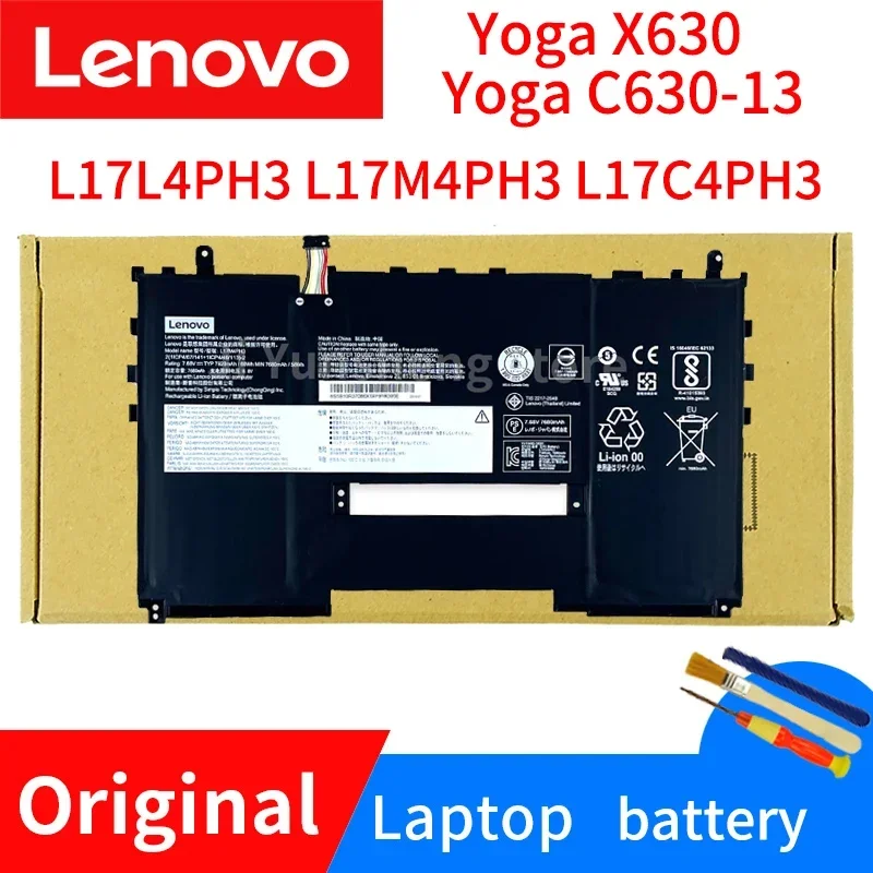 

New Lenovo Original Yoga X630 Yoga C630-13 L17M4PH3 Laptop Battery L17L4PH3 L17C4PH3 7.68V 60wh/7920mAh