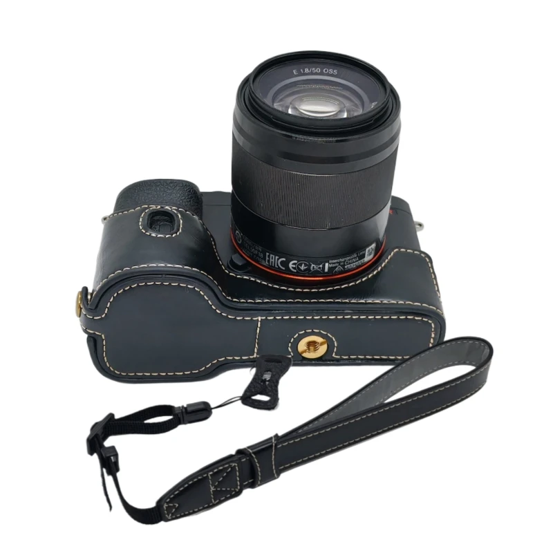 Fashional New Hard Camera Half Body Set Bottom Case For Sony Alpha A7 A7R A7K A7S PU Leather Bag Cover Accessories