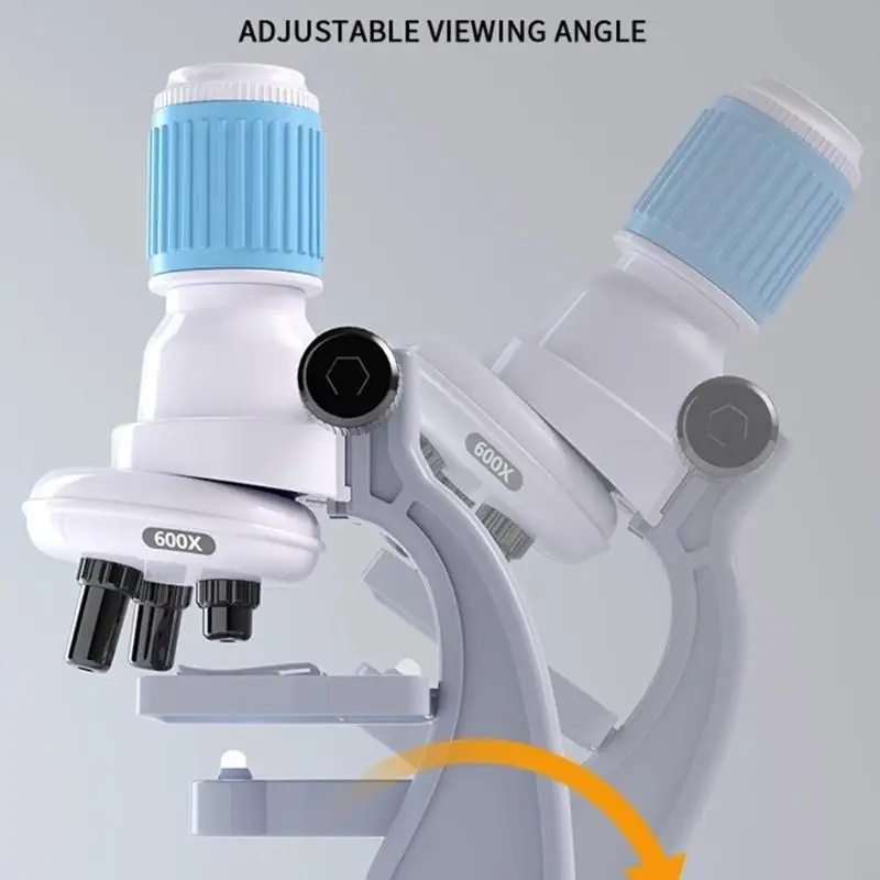 Interactive Kids Science ตั้งกล้องจุลทรรศน์ความละเอียดสูงสำหรับการสังเกตทางชีววิทยาและการศึกษาธรรมชาติ A2UB
