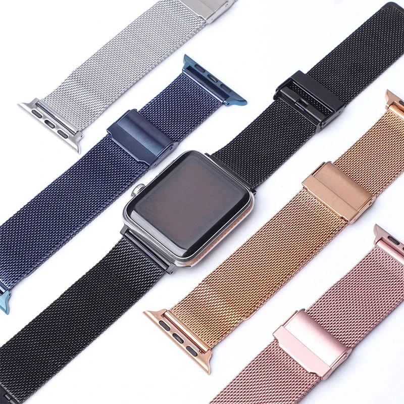 

Milan Strap for Apple Watch Band Ultra 2 49mm 40mm 44mm 42mm 40mm 46mm 41mm 45mm Buckle Bracelet IWatch Series 10 9 8 7 SE 6 5 4