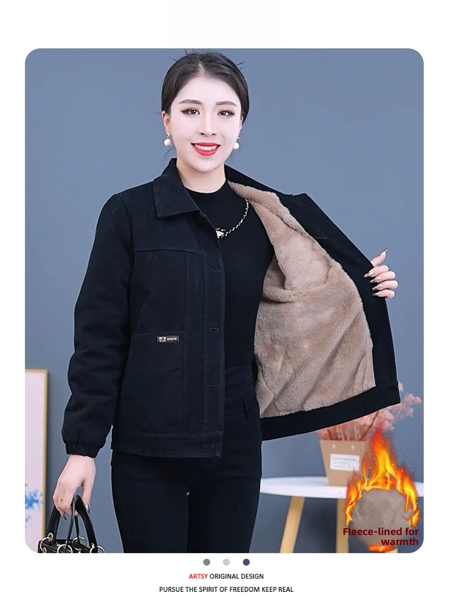 Casual Thiened Fce doublé ort Jaet femme Faion Design polyvalent vêtements d'extérieur d'hiver Sli Top Quali matériel