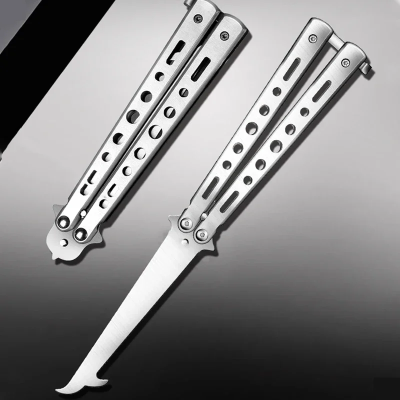 Stainless Steel Disassembly and Assembly Tools, Maintenance Pry Bar, Butterfly Training Knife, Spinning Knife, Practice Knife