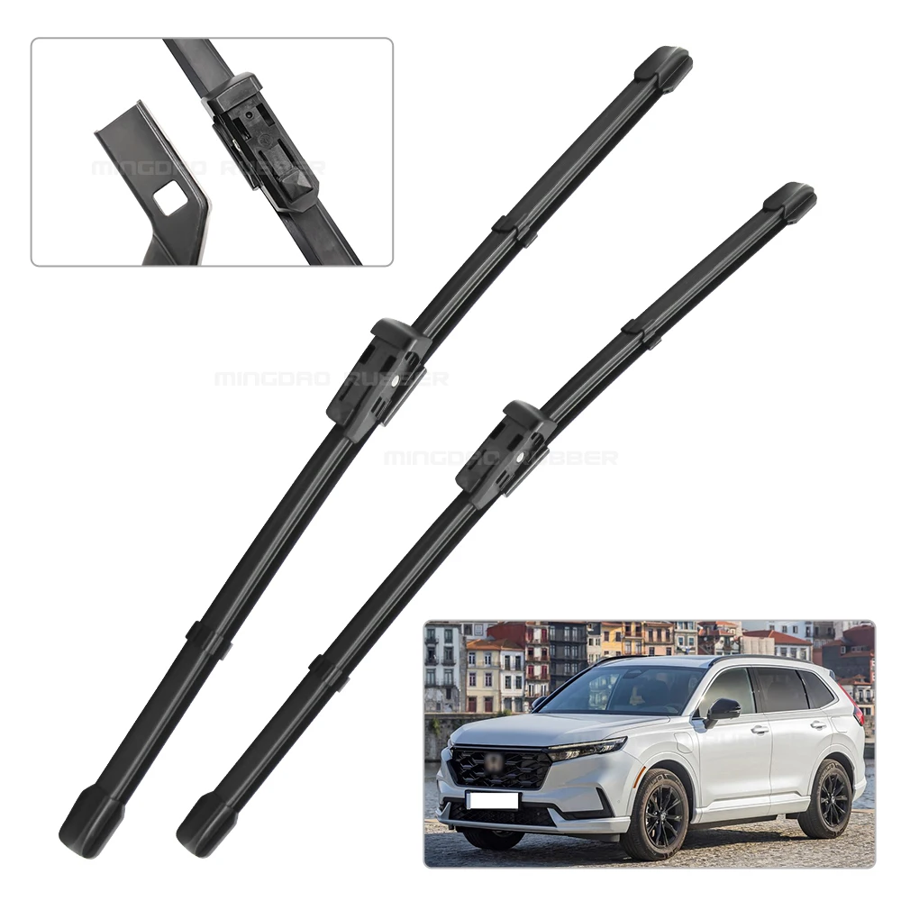 Quiet & All-Season Front Wiper Blades For Honda CR-V RS 2023-2026 2024 2025  CREATROAD Windshield Wipers 24