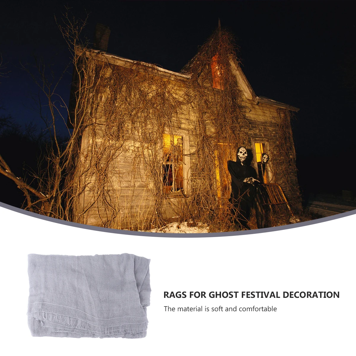 

Ghost Festival Gauze Halloween Decor Scary Decorations House High Quality Creepy Cloth