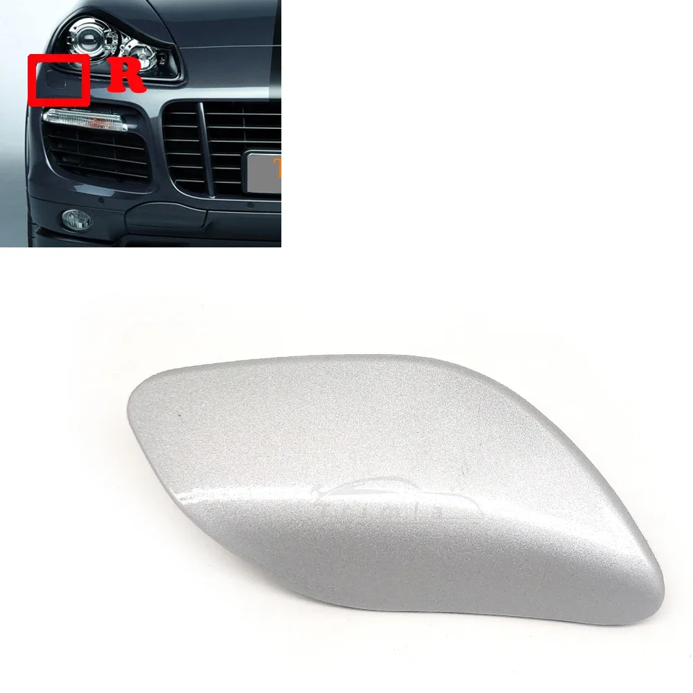 For 07-10 Porsche Cayenne 9PA1 955 957 GTS Turbo S Sport Design Package Front Headlight Washer Cover 95562830311 95562830411 - view 2