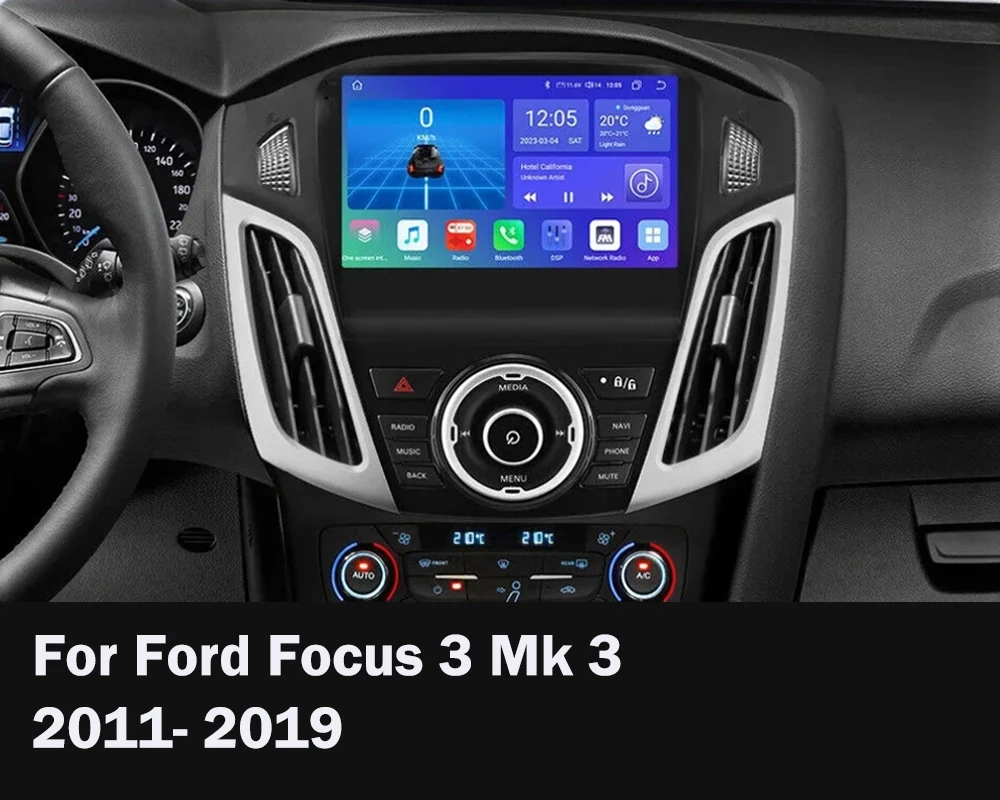 Android 14 Carplay Car Radio Multimedia Video Player For Ford Focus 3 2011-2019 Android Auto Stereo Navigation 2din DVD