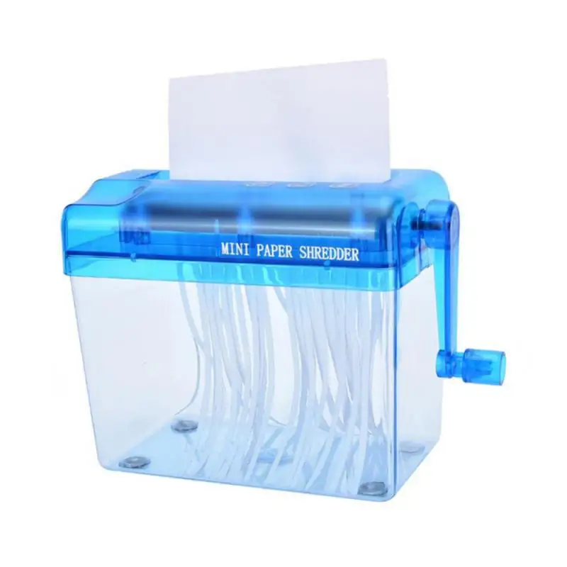 Mini Manual Shredder Portable Hand Shredder Paper Cutting Machine Straight Cutter Office &Teaching Supplies Durable