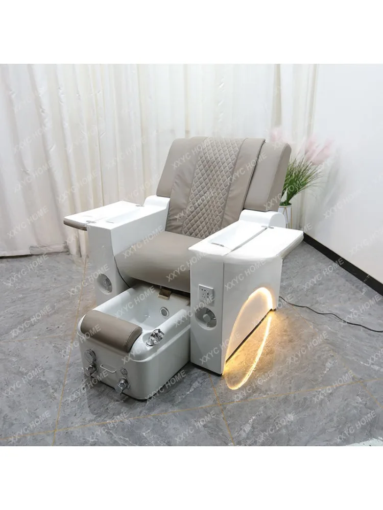 New Nail Beauty Sofa Electric Foot Massage Chair FRP Eyelash Pedicure with Light Couch