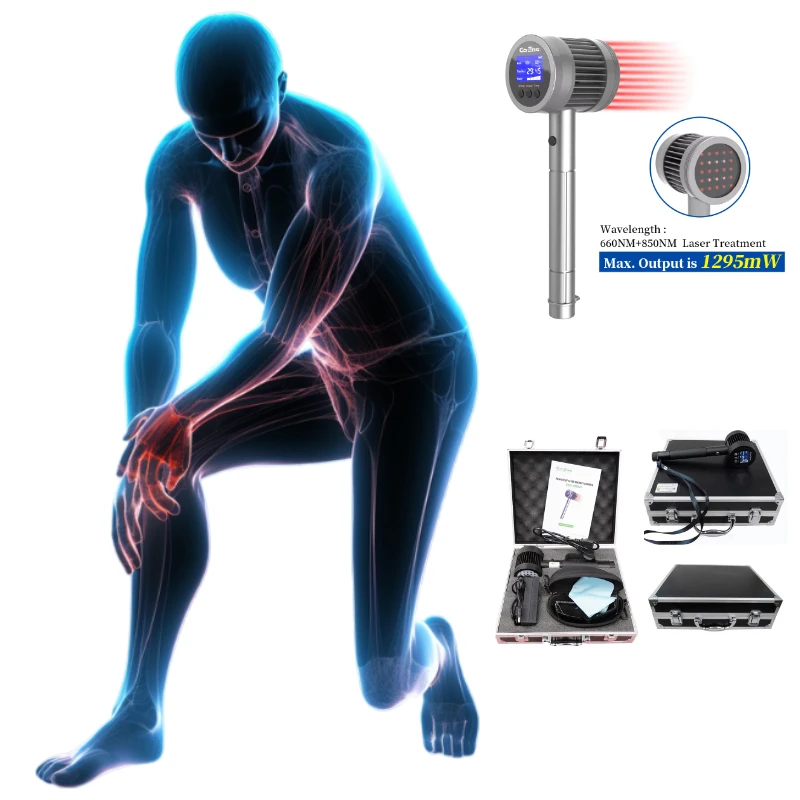 

5W Handheld Laser Therapy Device for Pain Relief - 650nm+808nm Dual Wavelength Treats Arthritis/Back Pain/Sciatica