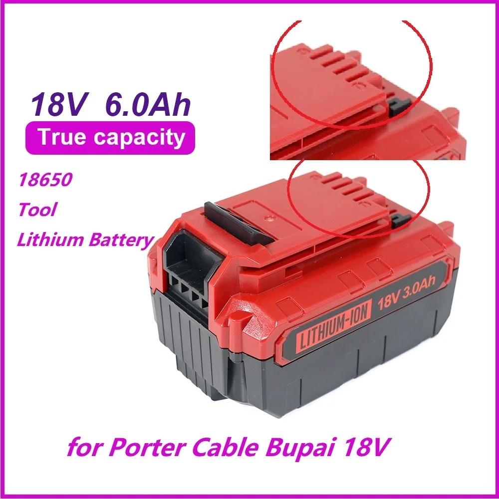 

Для Porter Cable Bupai 18V Tools 18V 3Ah 5Ah 6Ah 18650 литиевая батарея для Porter Cable Bupai 18V Tool литиевая батарея PCC685L