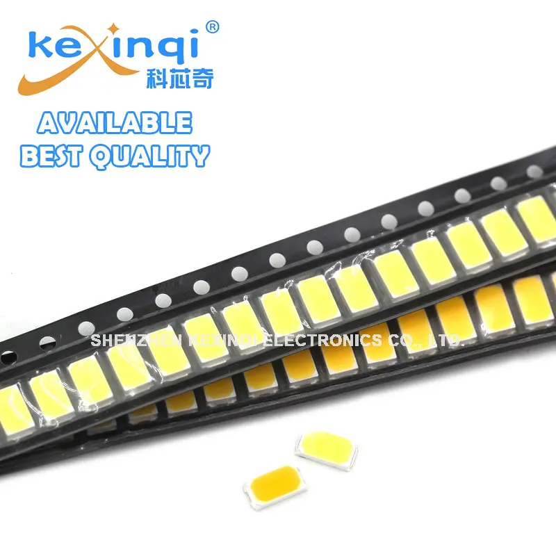 100pcs 5730 5630 0.5W 50-55lm White Warm White Light SMD LED Chip Lamps 3.2~3.4V