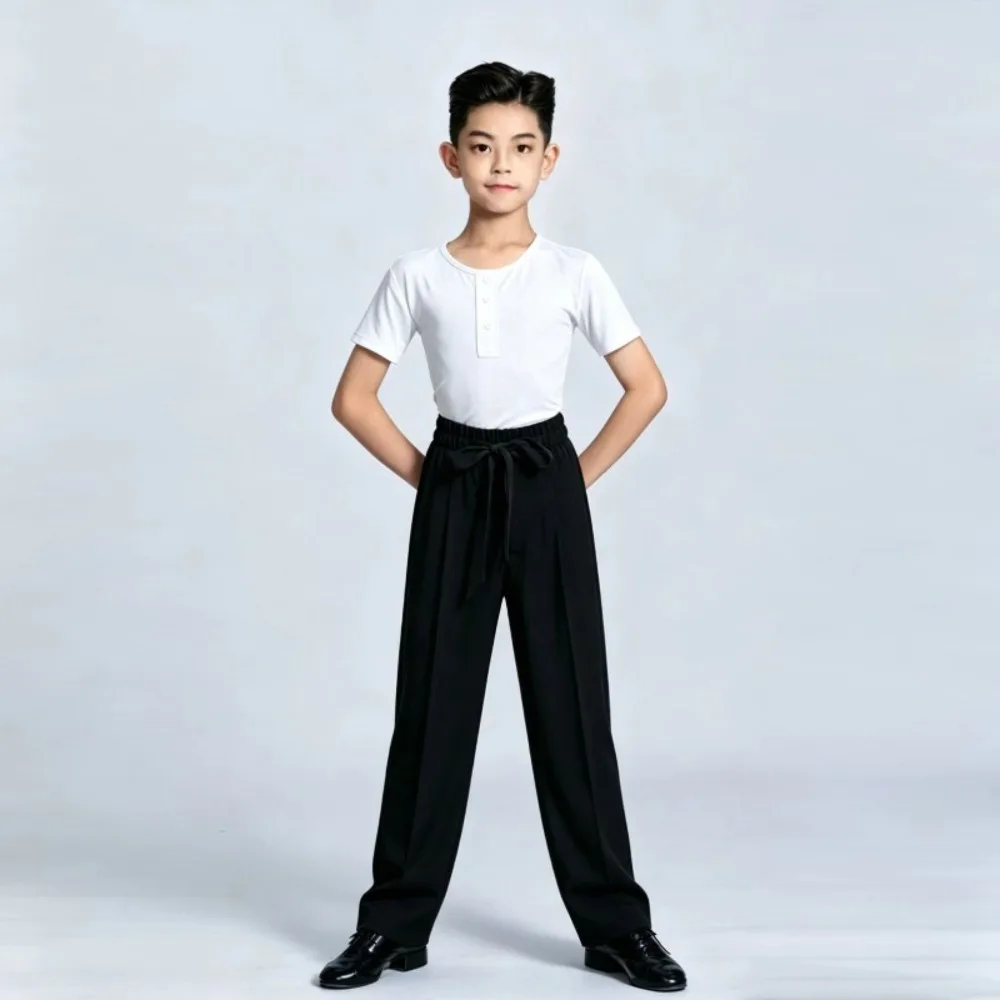 Kids Clothes Latin Boy Set Competition Uniform Practice Performance Costume Children Clothing Rumba Samba ChaCha Dancewear