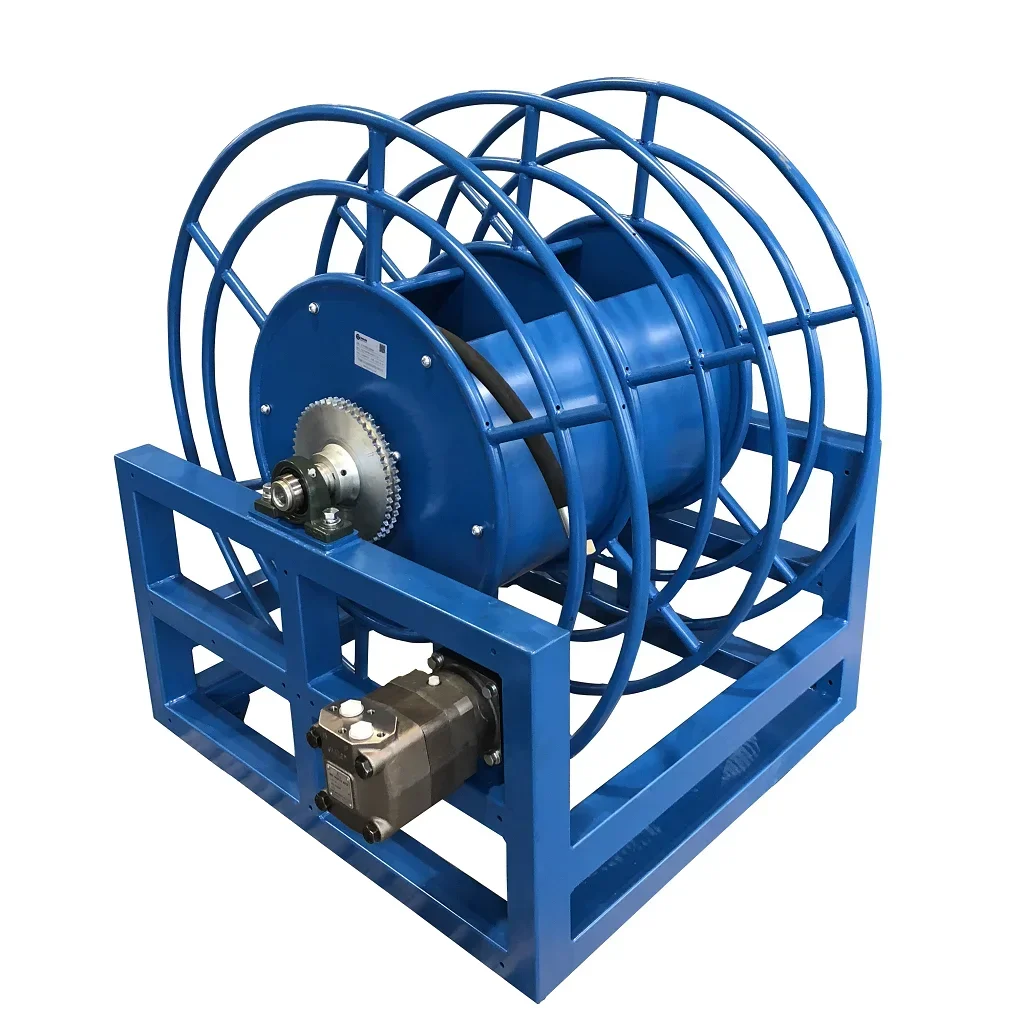 Carrete de manguera de manivela manual para vehículo, hidrante de incendio de niebla de agua de alta presión para lucha contra incendios en el bosque con Control remoto eléctrico
