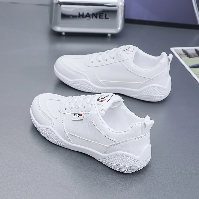 Casual Shoes Women\'s Vulcanize Sneakers Spring Autumn Breathable Flats Solid Color Sports Shoes Woman Fashion White Sneakers