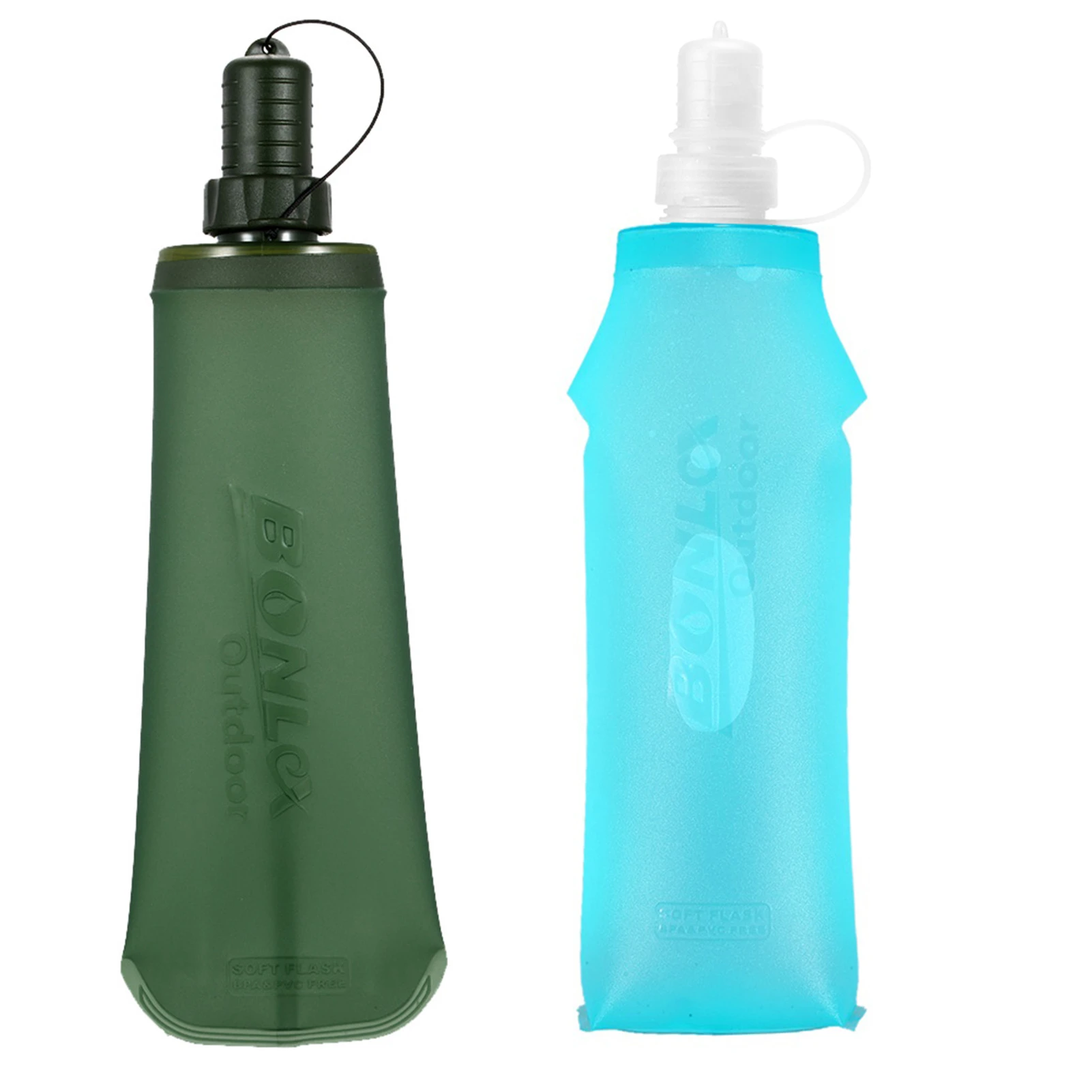 250/500ml tpu tragbare Sport klapp flasche zum Laufen im Freien Klettern Camping zusammen klappbarer Wassers ack