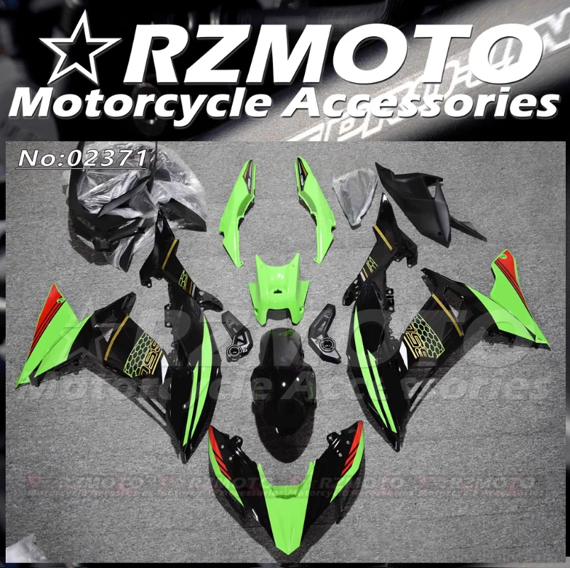 4Gifts New ABS Motor Fairings Kit Fit For Kawasaki NINJA 650 ER-6F EX650 2017 2018 2019 ER6F 17 18 19 Bodywork Set Black Green