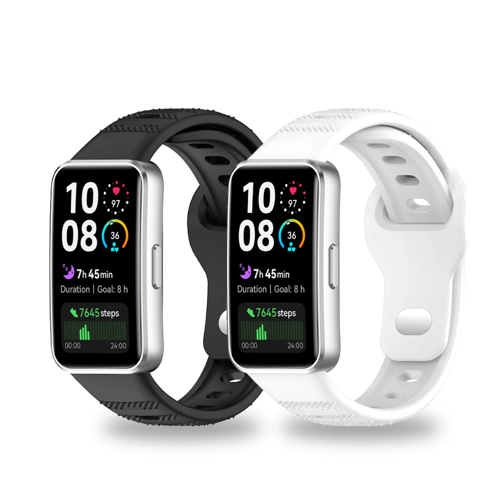 Dot Pattern Silicone Strap Suit for Huawei Watch Band 8/9/10 Dot Pattern Silicone Watch Strap with Reverse Buckle