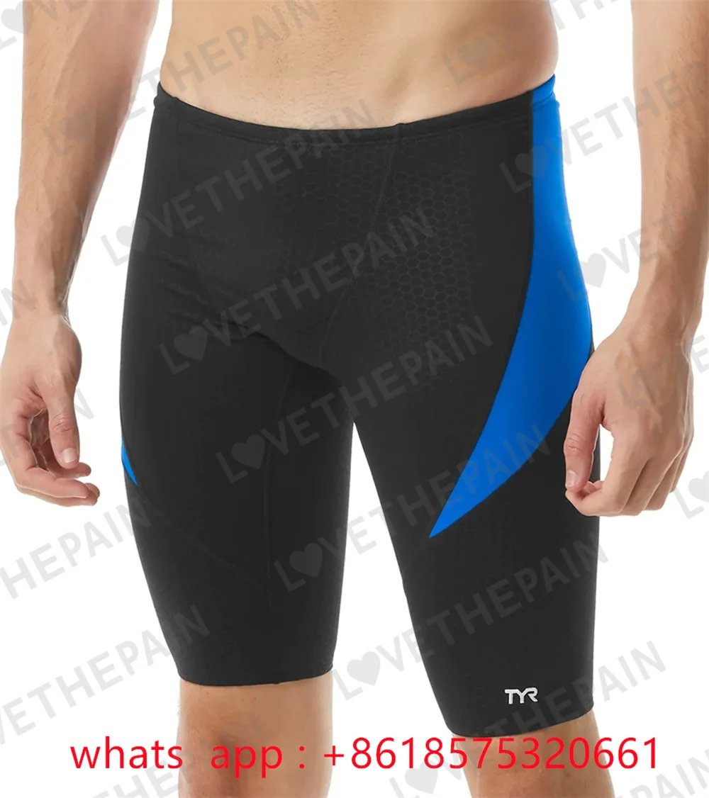 Men's Hexa Curve Splice Jammer Swimsuit Trunks Swim Surf Trunks Beach Shorts Run Quick Dry Uv Surf Swimming Gym Jammer Swimsuit