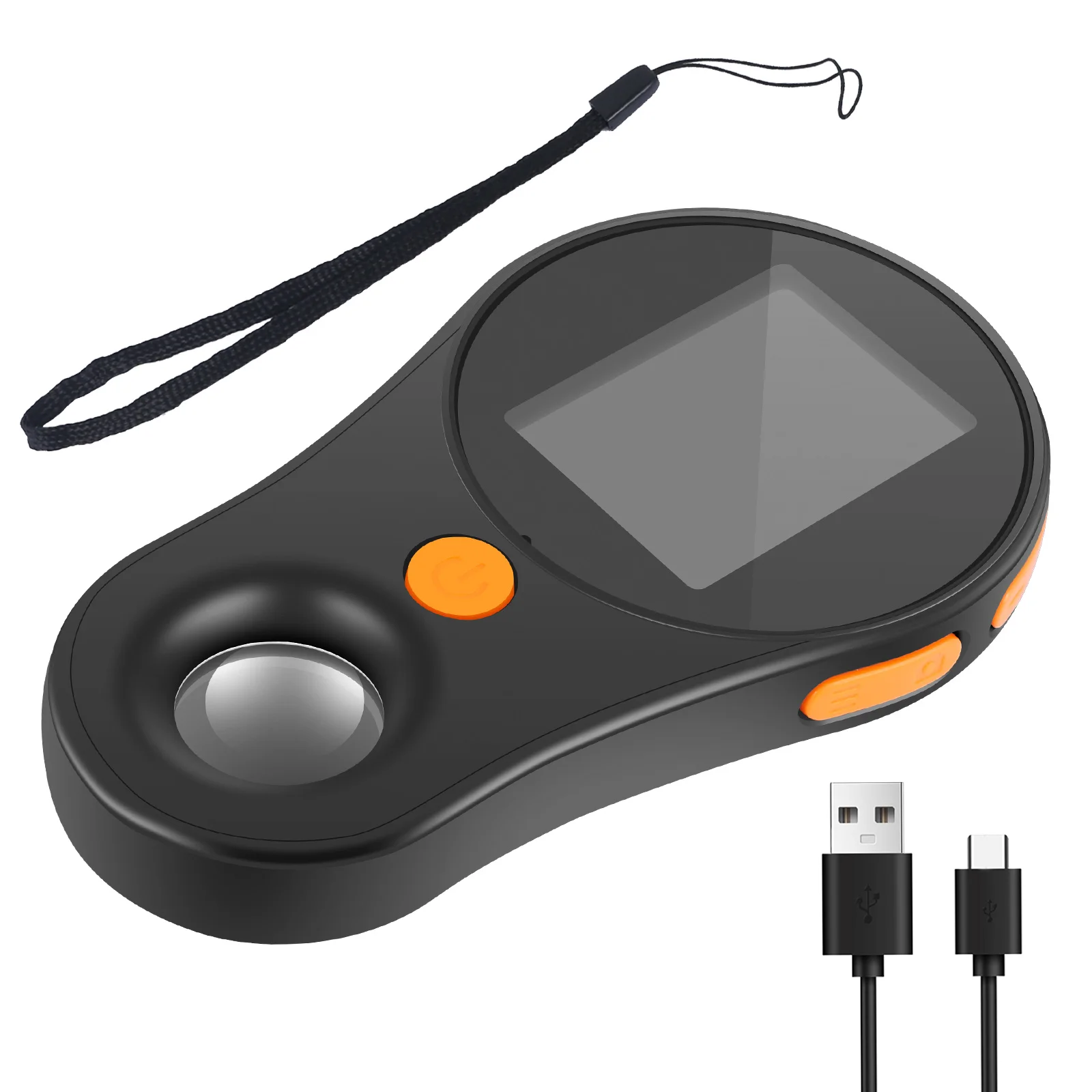 

Macro Digital Microscope Fixed Focus 500X Handheld Magnifying Glass with 2inch IPS Screen and LED Lights 200W Pixel USB