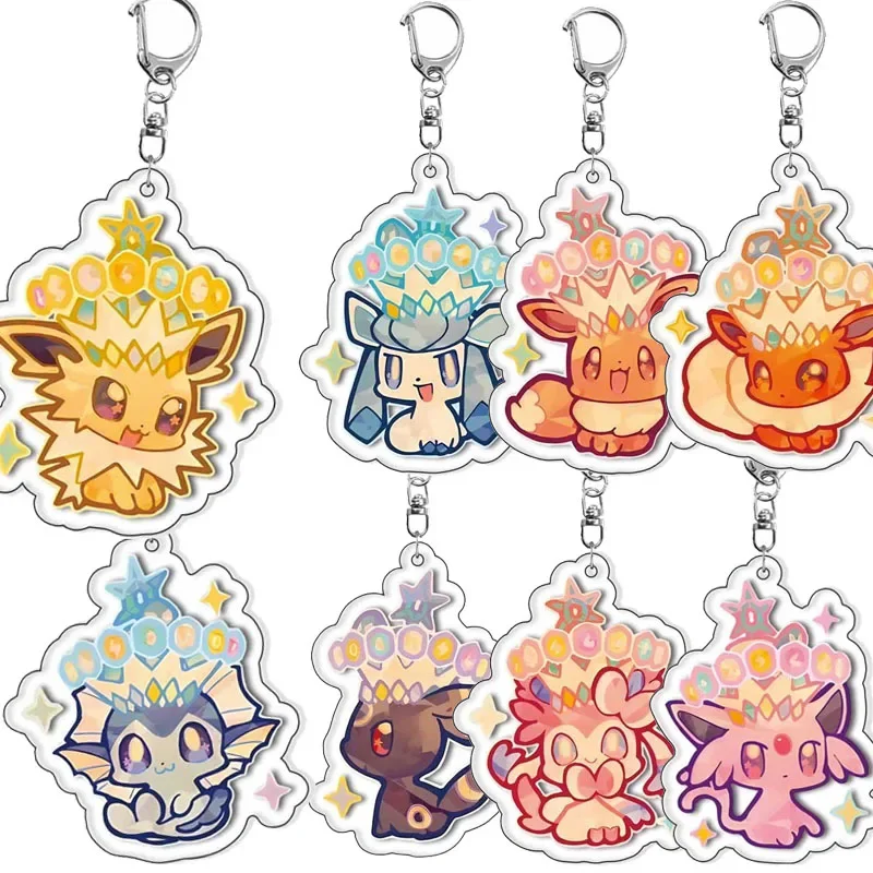 

Charmander акриловый брелок Eevee Set Kawaii студенческие аксессуары день рождения аниме рюкзак ювелирные изделия игровые товары брелок кольцо
