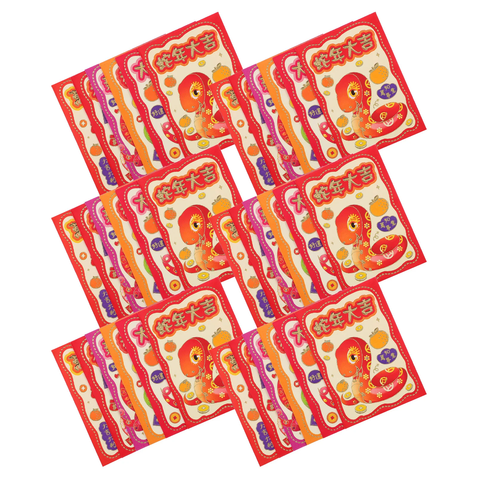 

Year of The Snake Red Envelope Luck Money Bag Three-dimensional Spring Festival Envelopes