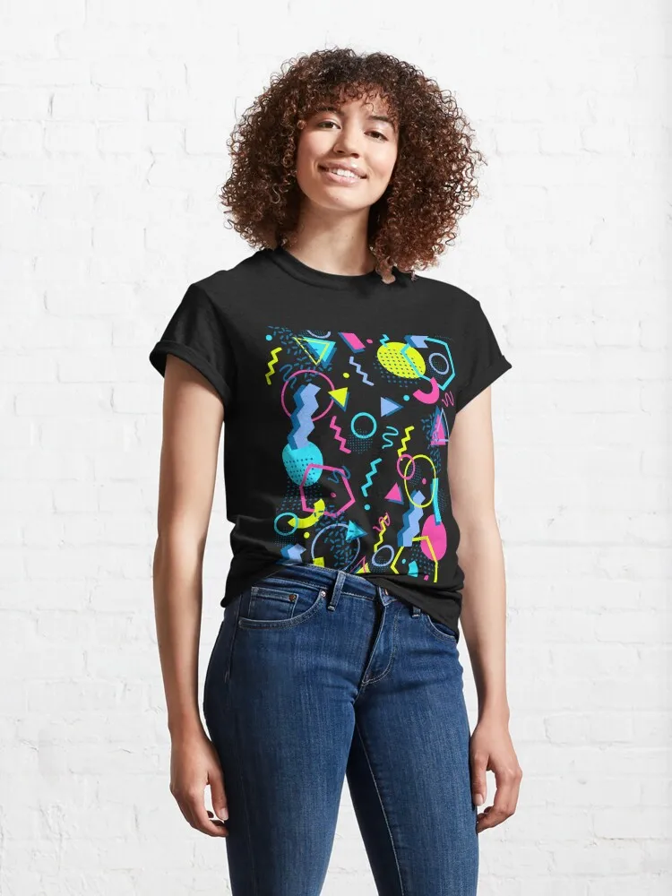 Retro Style 70s 80s 90s Memphis Style Abstract Classic T-Shirt image 4