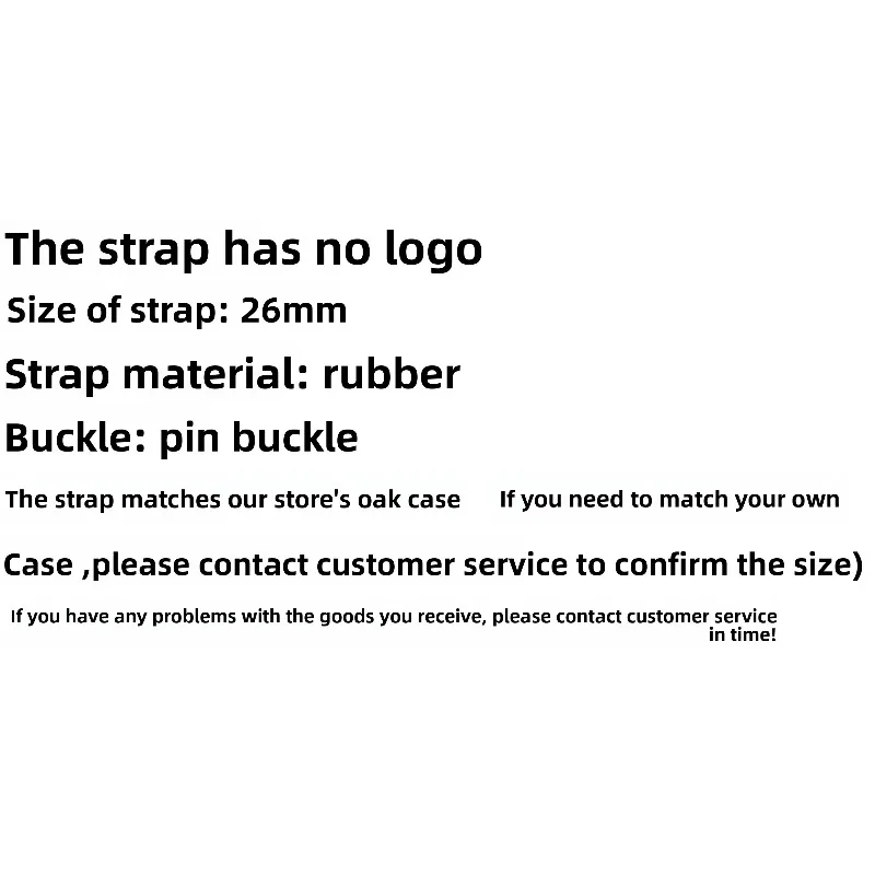 26MM for Rubber Strap Watch Accessories for NH35 Case Silicone Strap Fitting 42MM Oak Case Tape