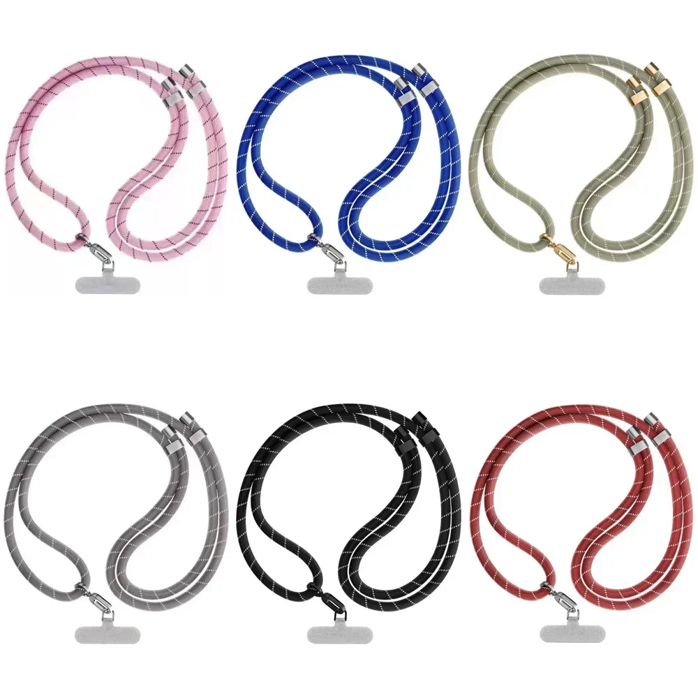 Functional Nylon Long Lanyard Universal Phone Short Chain Long Chain Mobile Phone Straps for IPhone Lanyard Bracelet