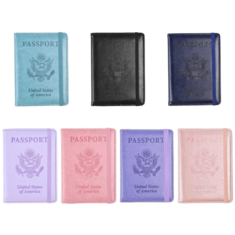 

PU Passport Cover with Multiple Compartments Travel Document Holder Practical Drop shipping