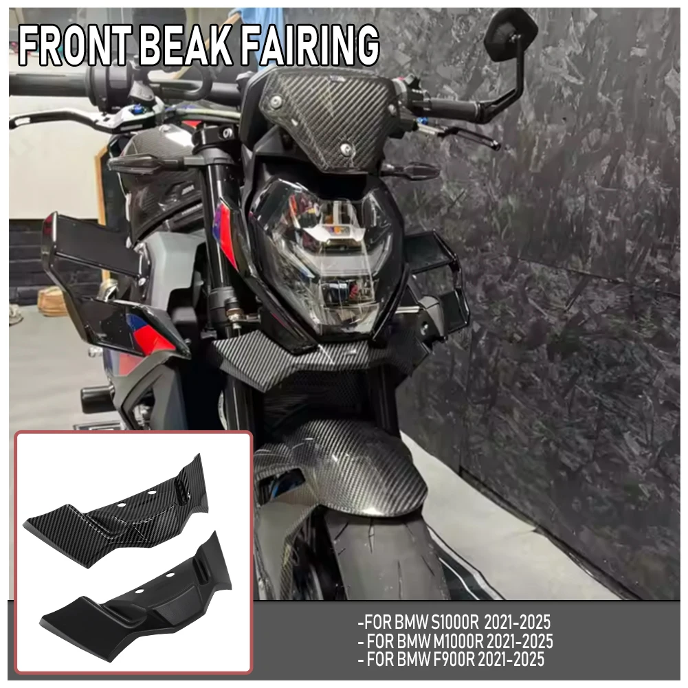 

For BMW S1000R M1000R F900R 2021-2025 Motorcycle Part Front Spoiler Winglet Front Decoration Protection Replace Aerodynamic Wing