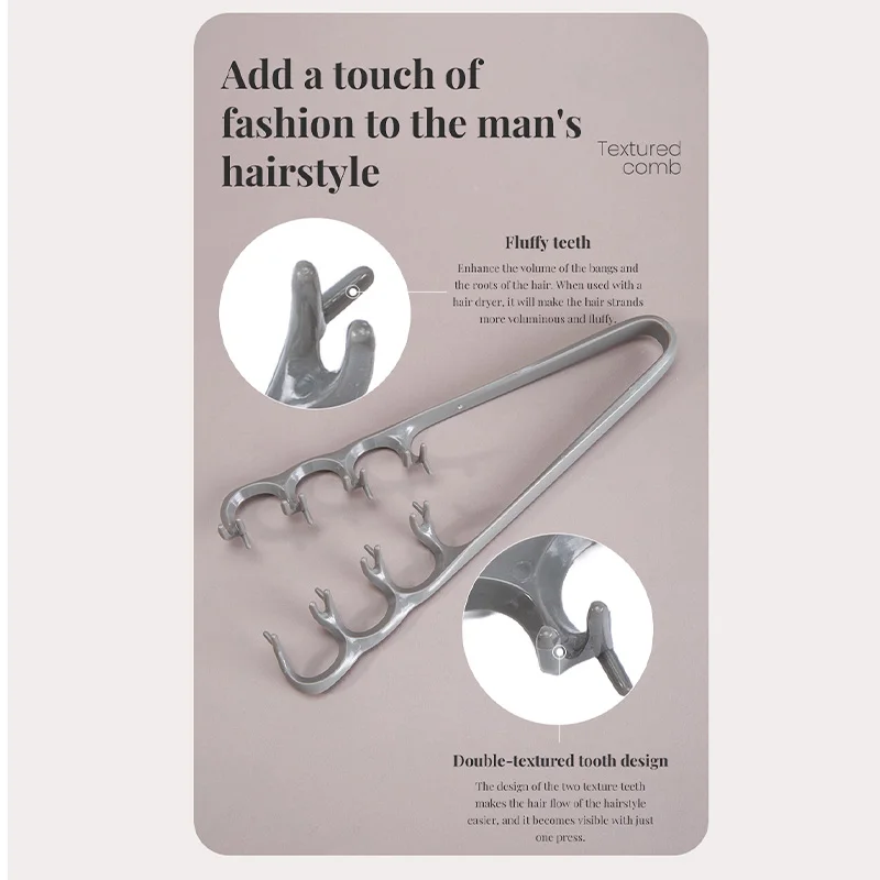 1/2 قطعة مشط تصفيف الشعر واسع الأسنان أدوات الشباك نسيج رقيق مع زجاجة رذاذ للرجال أدوات تصفيف الشعر المثالية