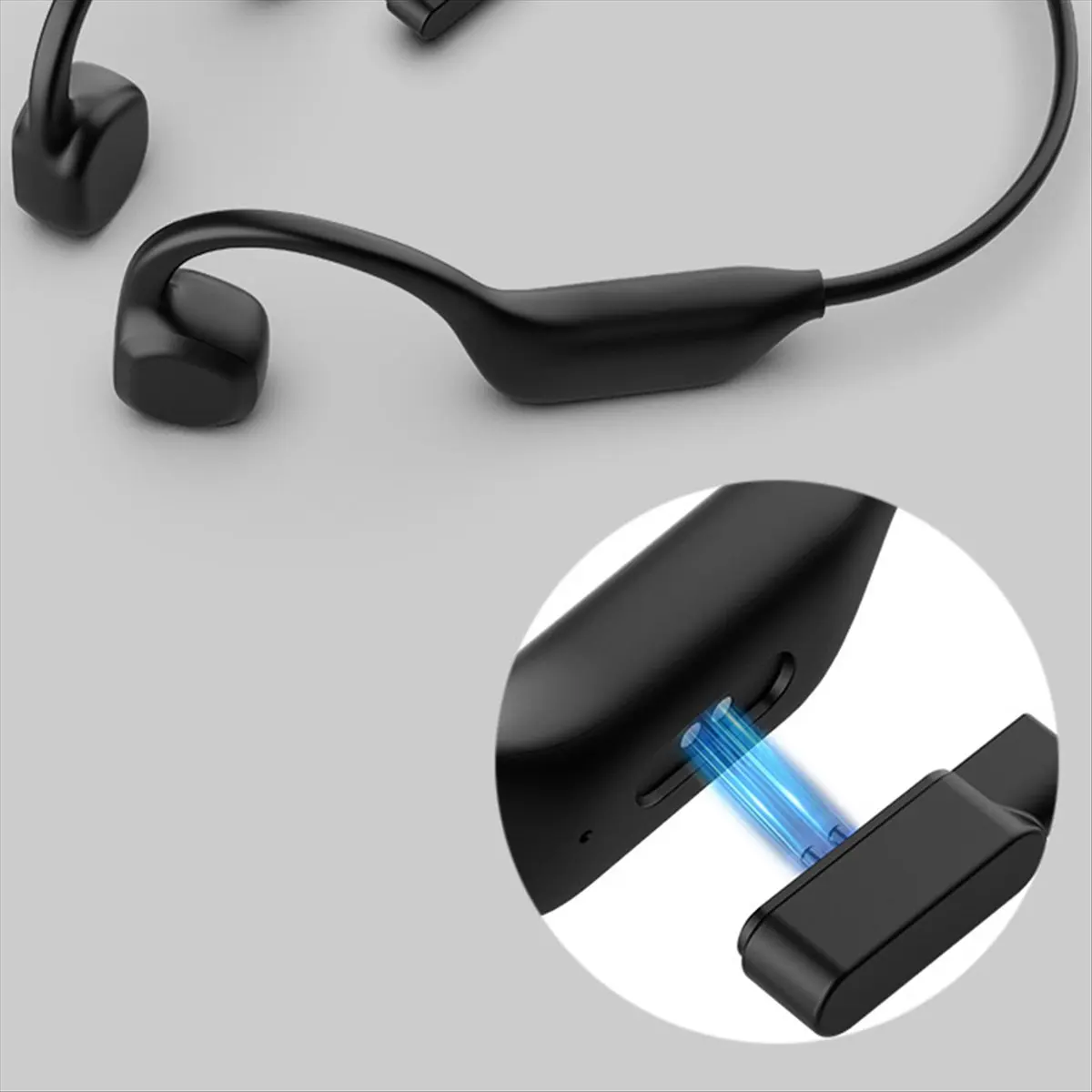 Rtyuyu Bone Conduction Wireless Bluetooth Earphones for Sports and Running Earhook Style No Pain When Worn for A Long Time