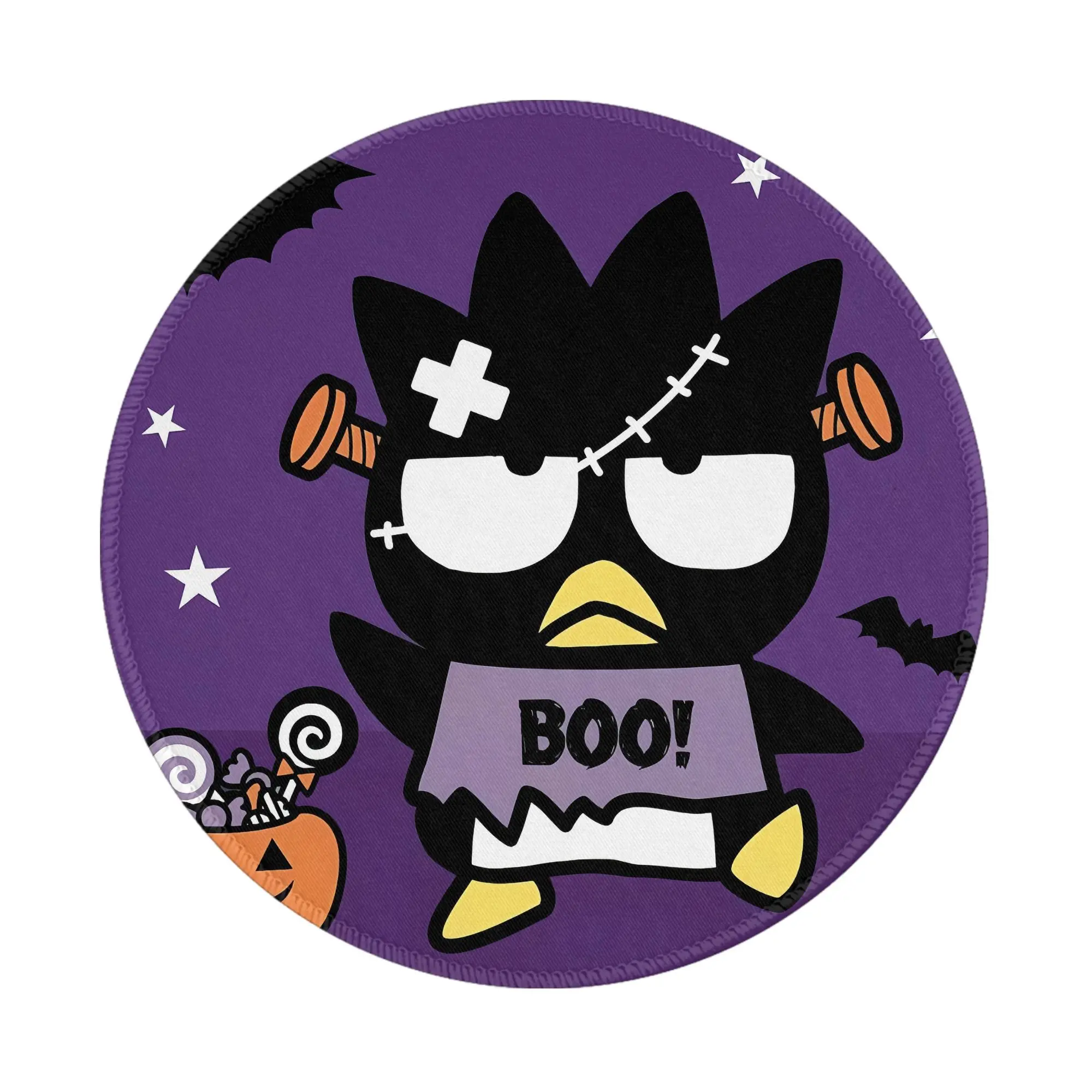 Badtz-Maru Runde Mini-Mauspad Teppich Anti-Rutsch-Matte Desktop 8 Zoll Spiel Computer Matte Gaming Gummi Mauspad