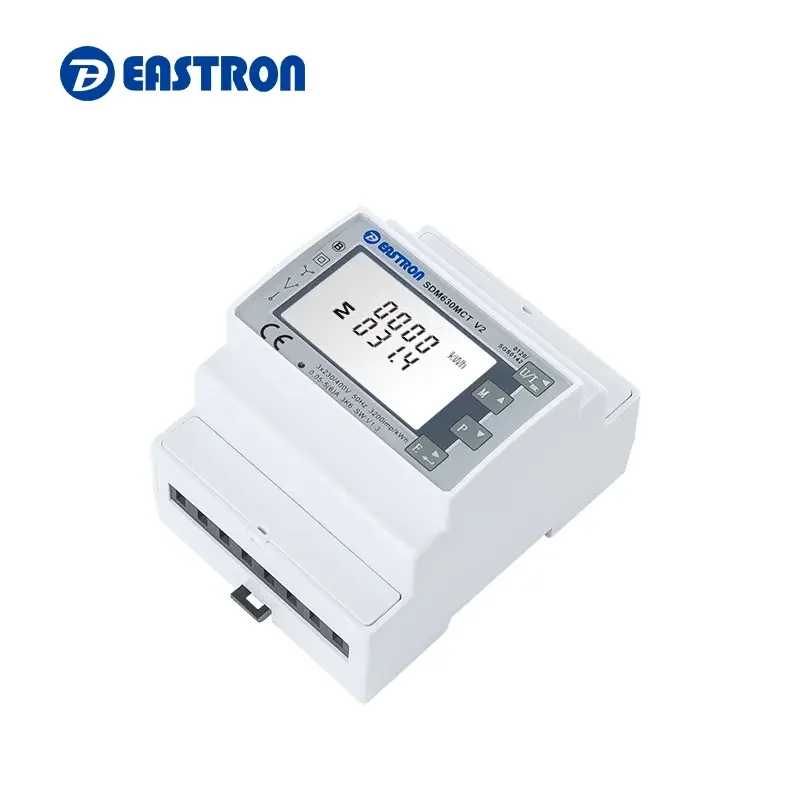 Eastron Smart Meter Without CT SDM630MCT V2 Din Rail 3 Phase Multi-function Solar PV/Zero Export Meter with CT Coils