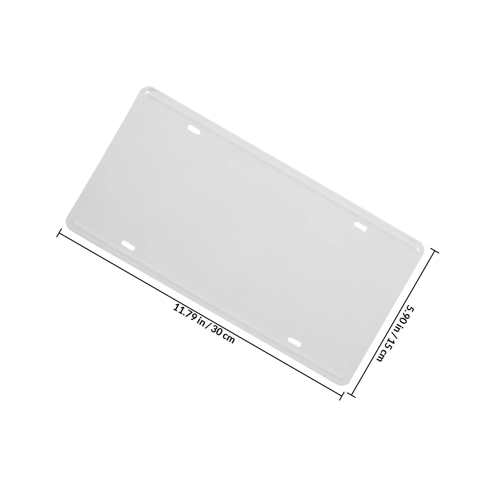 Metal Sublimation Blank Sign 15x30cm Iron Tin Board for Custom Door Hanger Yard Sign Parking Tag Graduation Party Craft Wall