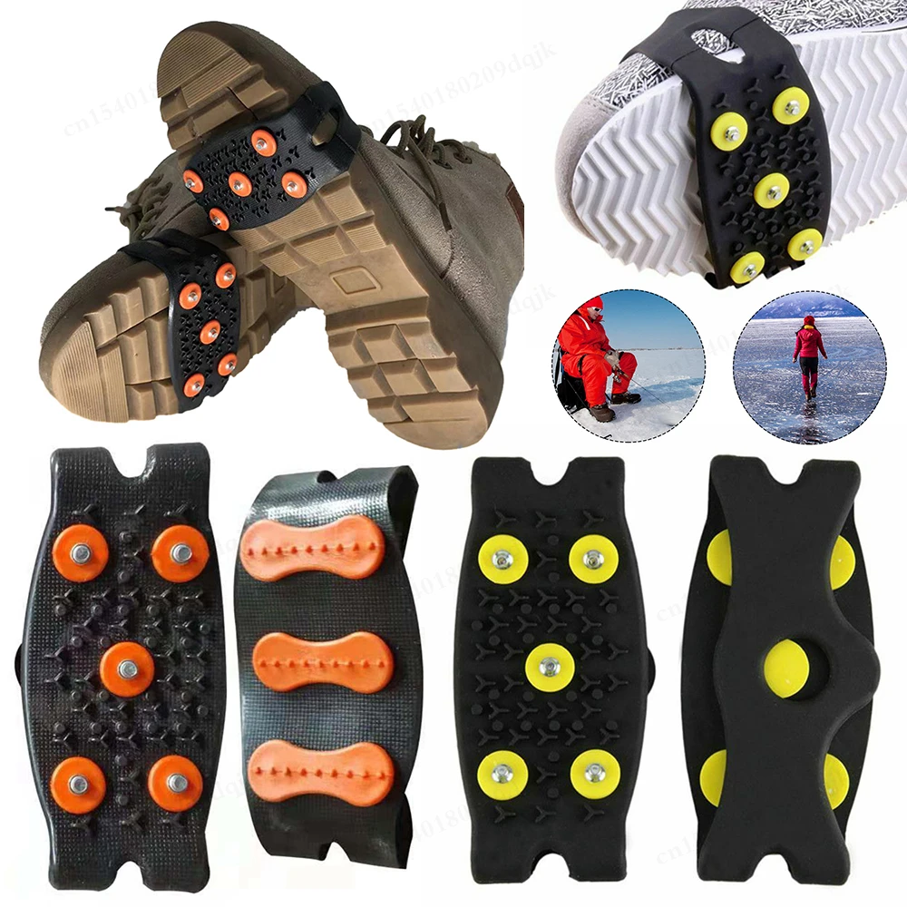 

5-Stud Snow Ice Claw Climbing Crampons Anti Slip Snow Claw Shoe Covers Unisex Boots Snow Cleats Walking Hiking Accessories