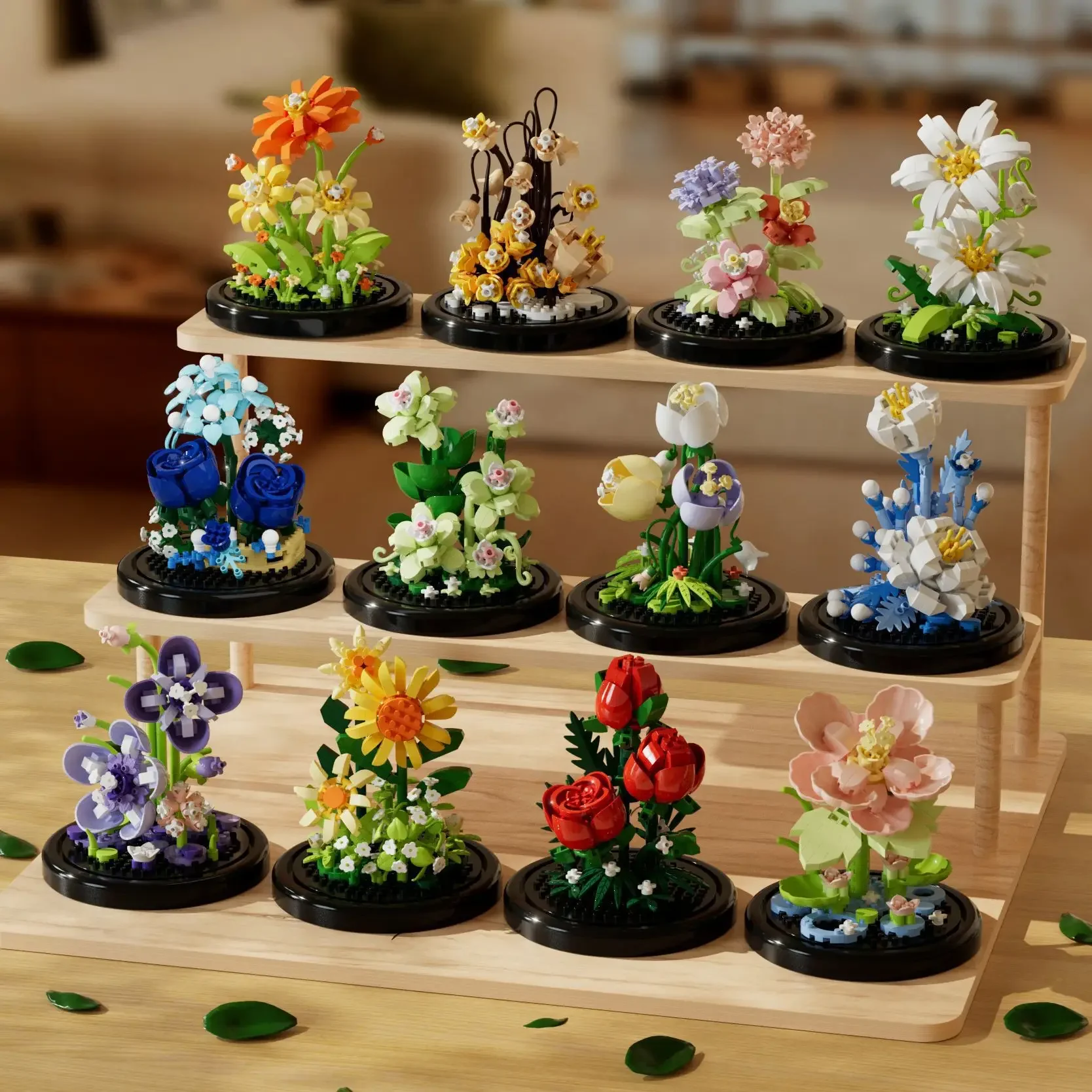 

Diy Micro Flower Building Blocks Mini Bricks Particles Eternal Life Flowers Home Decoration Assembling Puzzle Toy Children Gift