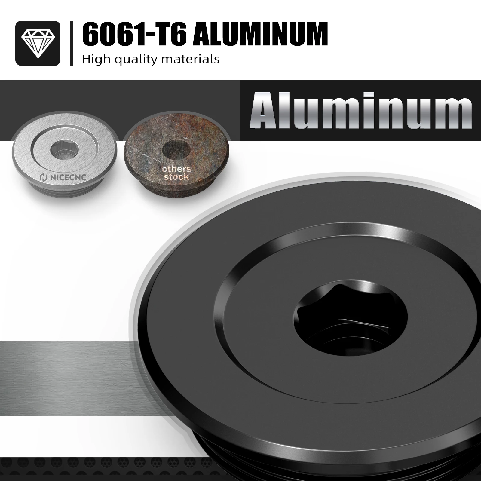 NICECNC For Suzuki DRZ400E DRZ400S DRZ400SM DRZ 400 E DRZ 400 S DRZ400 SM 2000-2024 Motorcycle Engine Timing Cover Cap Plug