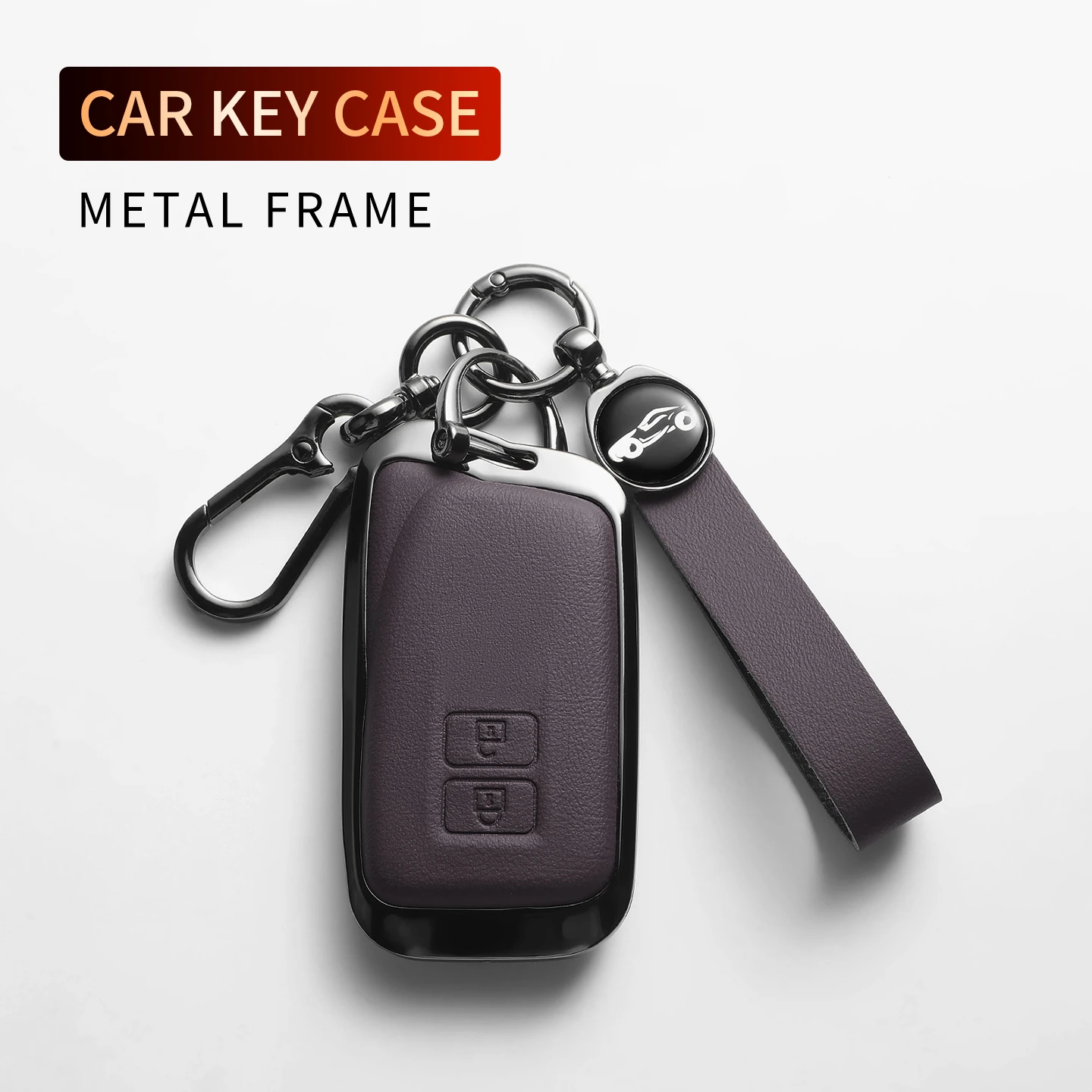 Leather Metal Car Smart Remote Key Case Cover For Lexus RX350 NX300 Es300h Rx450h GS300 GX470 IS250 ES350 LX570 Auto Accessories
