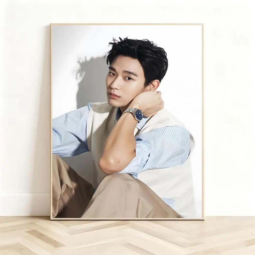 Captivating Actor K-Kim Soo-hyun Poster Classic Self-Adhesive PP Wall Sticker for Living Room Bar Decor Gift
