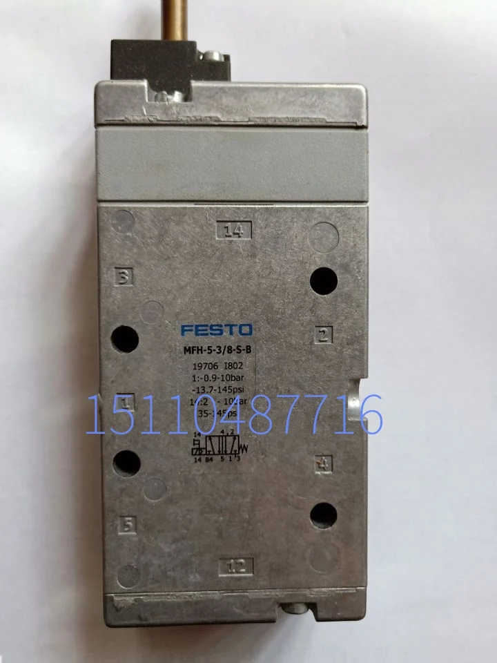 Festo FESTO Pneumatic Solenoid Valve MFH-5-3/8-S-B 19706 In Stock