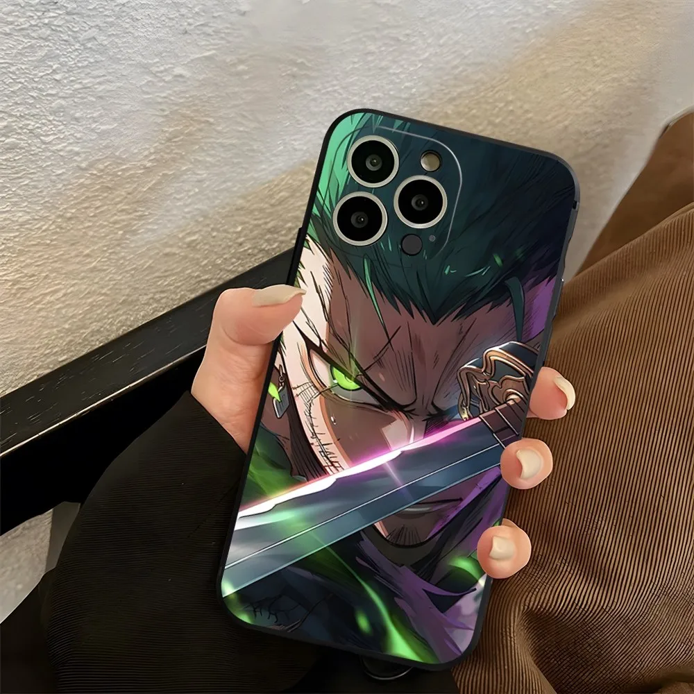 R-RoronoaS Z-ZoroS Anime Phone Case for iphone 13ProMax 15 11 13 14 Pro Xs Max Mini Xr X 7 8 6 6s Plus Shell Coque